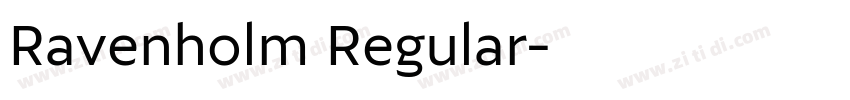 Ravenholm Regular字体转换